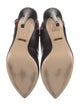 Gucci Sylvie Web Accent Leather Slingback Pumps