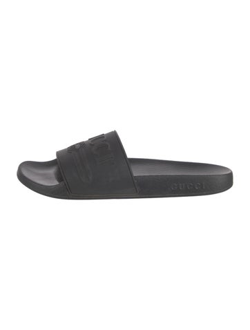 Gucci Sandals Interlocking G Logo Rubber Slides 10