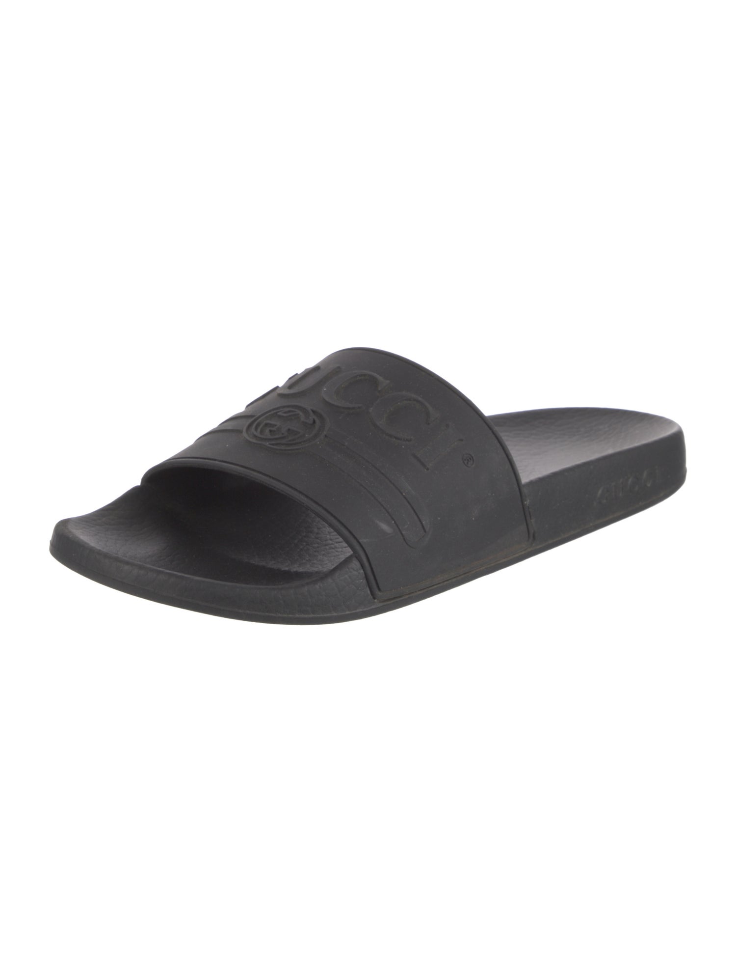 Gucci Interlocking G Logo Rubber Slides