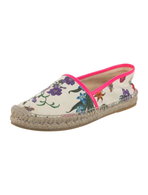 Gucci Flora Print Canvas Espadrilles