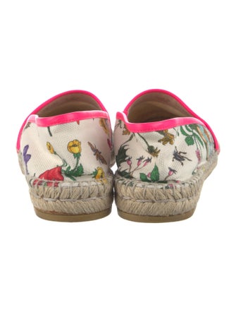 Gucci Flora Print Canvas Espadrilles