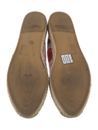 Gucci Flora Print Canvas Espadrilles