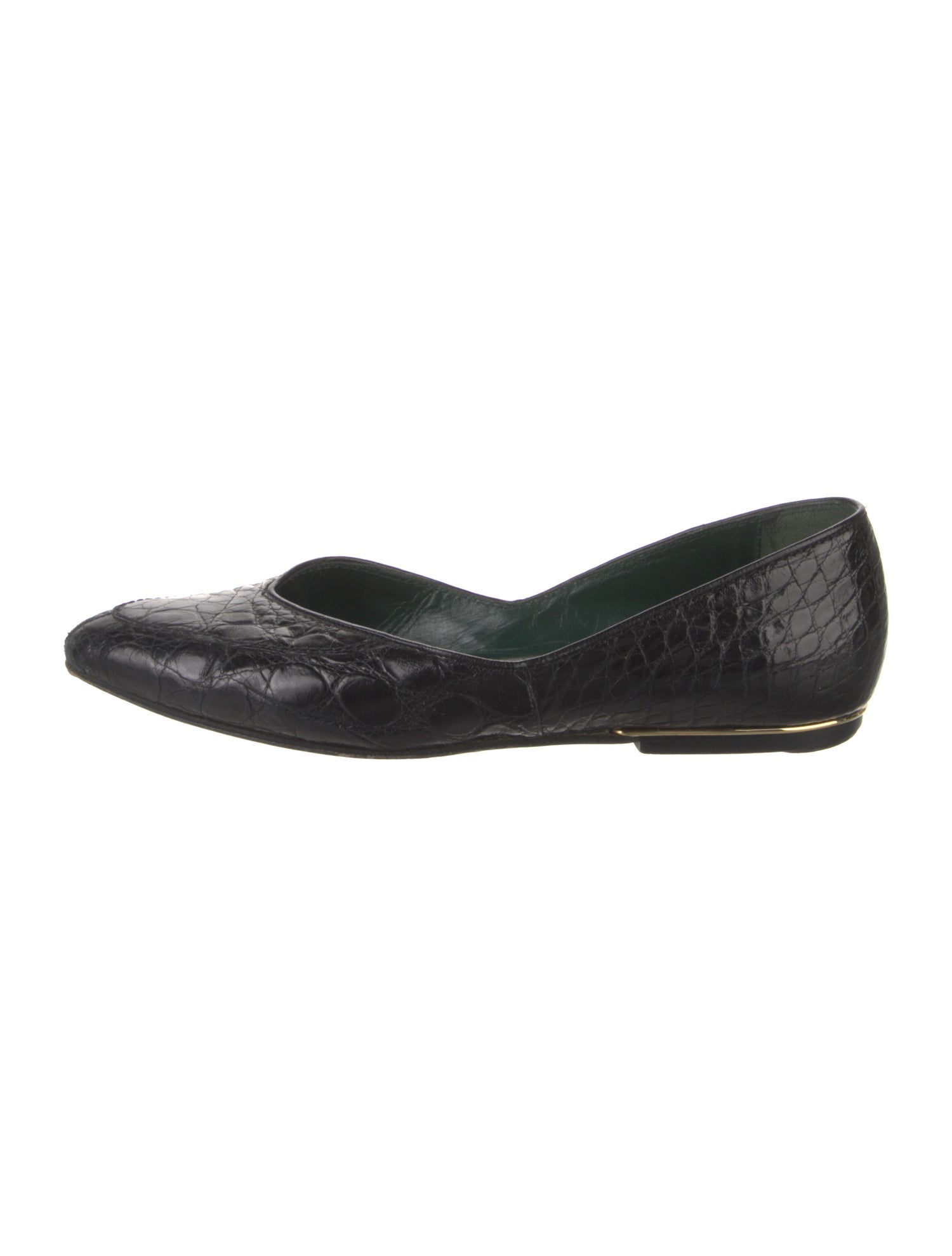 Gucci Microguccissima Pattern Leather Flats