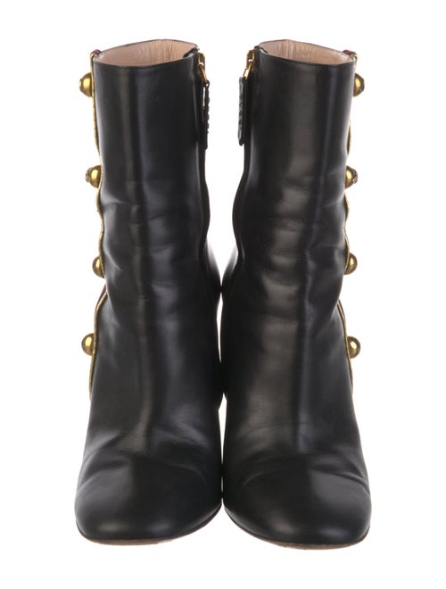 Gucci Interlocking G Logo Leather Boots