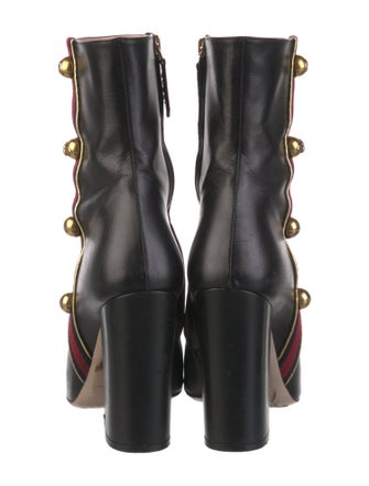 Gucci Interlocking G Logo Leather Boots