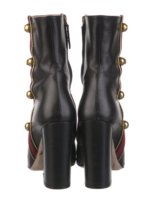 Gucci Interlocking G Logo Leather Boots
