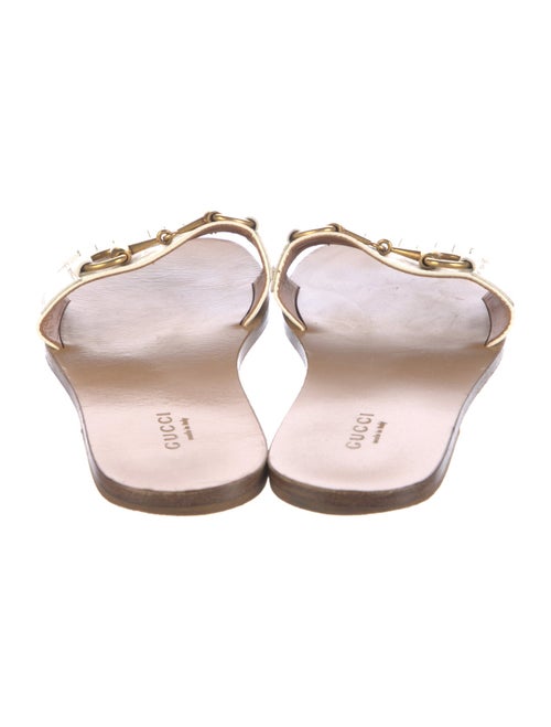 Gucci Horsebit Accent Leather Slides