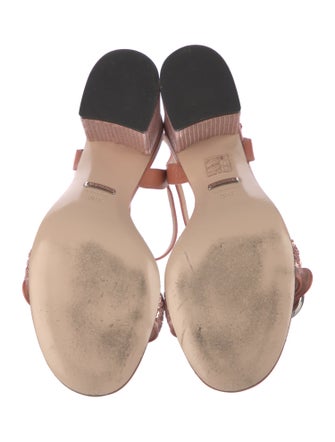 Gucci Double G Logo Sequins Sandals