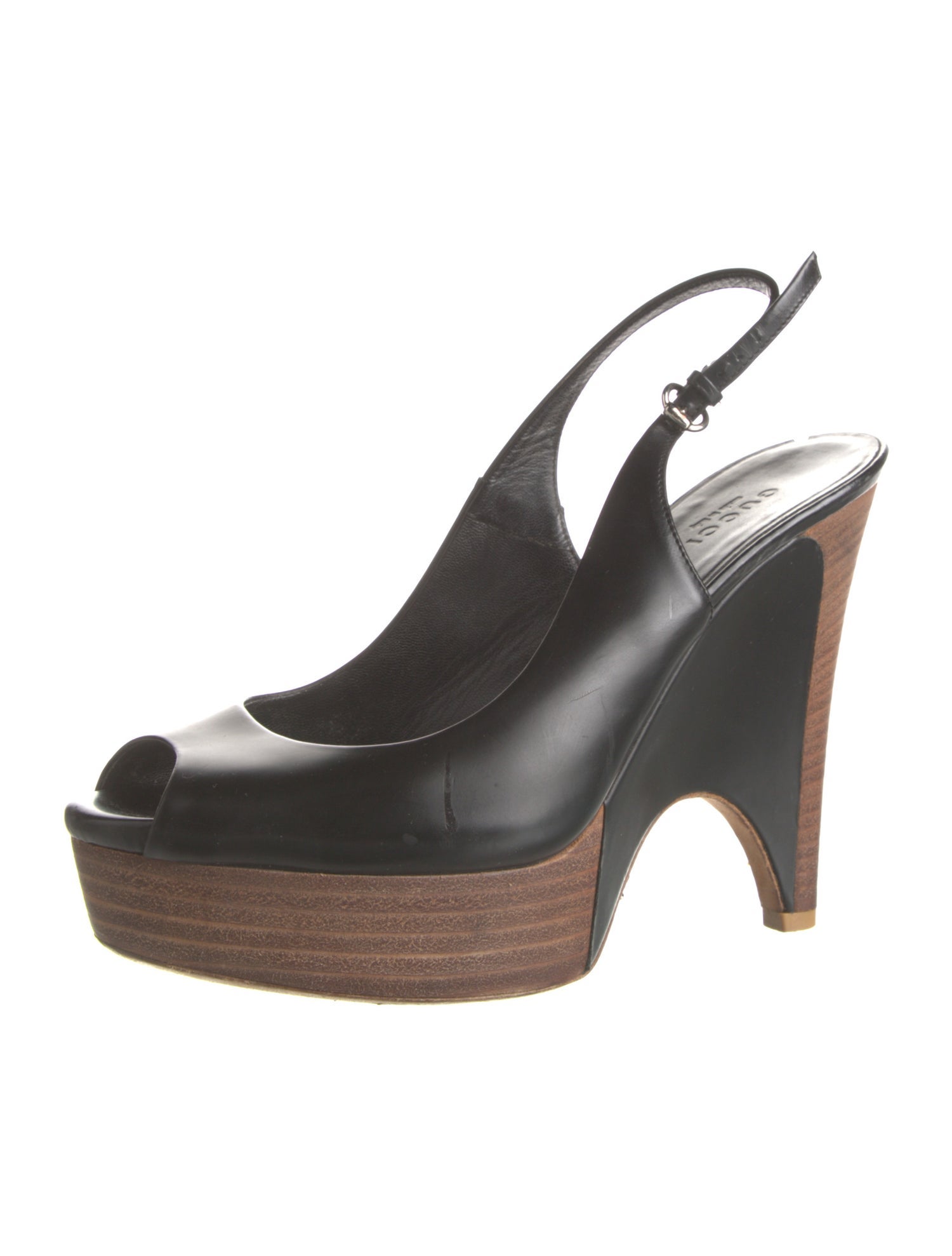 Gucci Leather Slingback Pumps