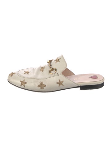 Gucci Flats Horsebit Accent Leather Mules IT 39 | 9