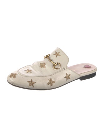 Gucci Horsebit Accent Leather Mules