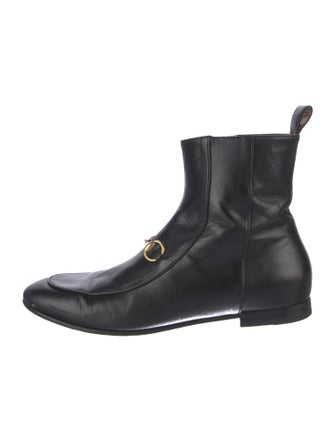 Gucci Horsebit Accent Leather Chelsea Boots