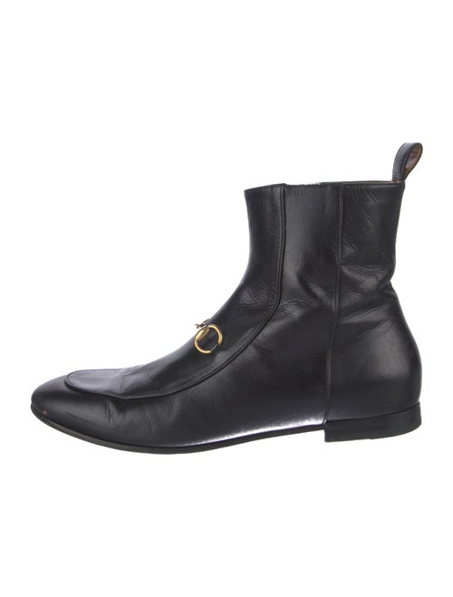 Gucci Horsebit Accent Leather Chelsea Boots