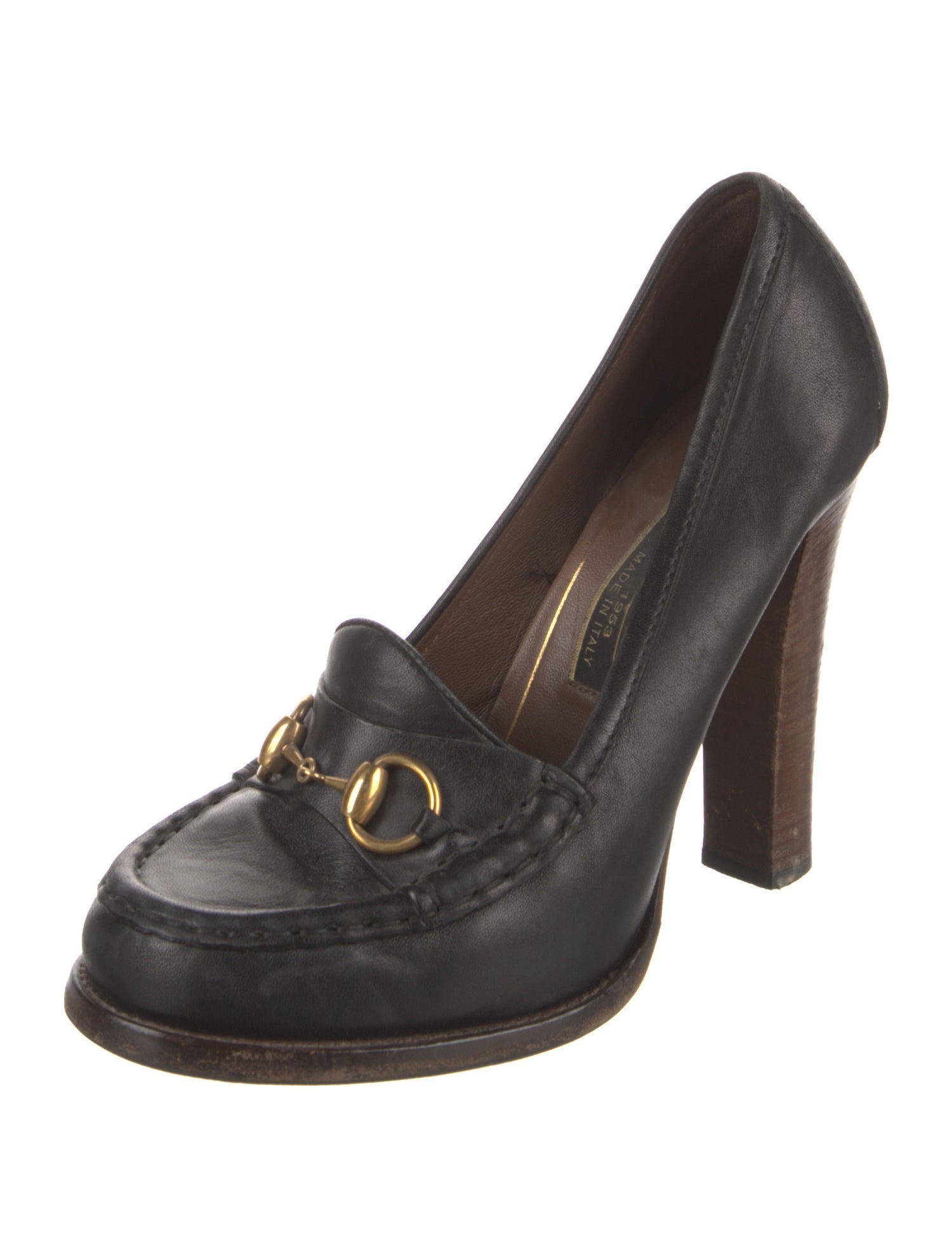 Gucci Vintage Horsebit Accent Pumps