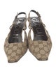 Gucci GG Canvas Canvas Slingback Pumps