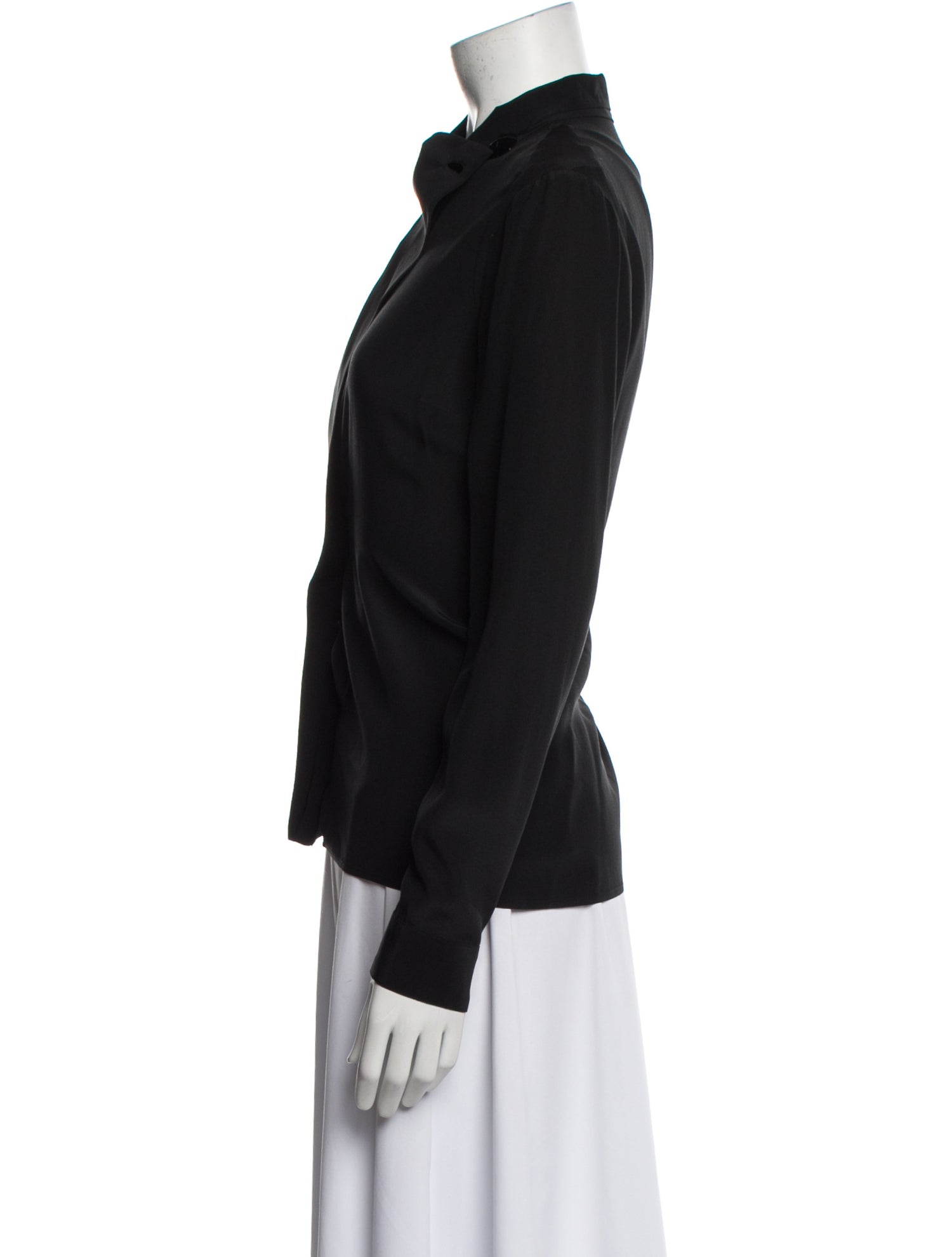 Gucci Silk Mock Neck Sweatshirt