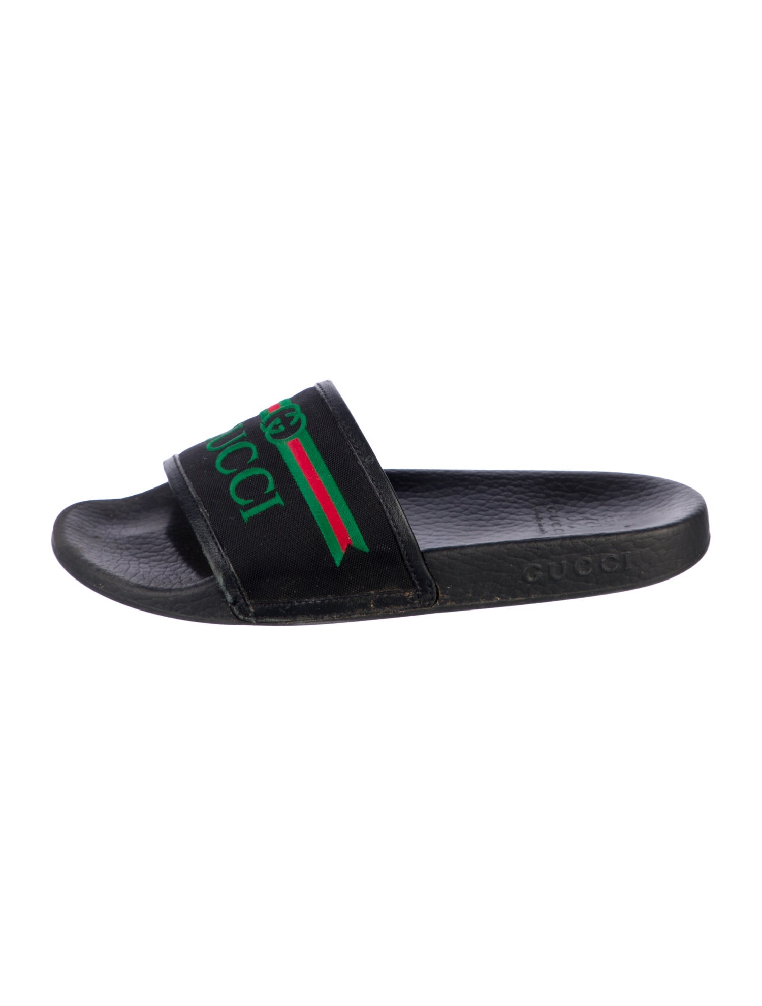 Gucci Embroidered Slides