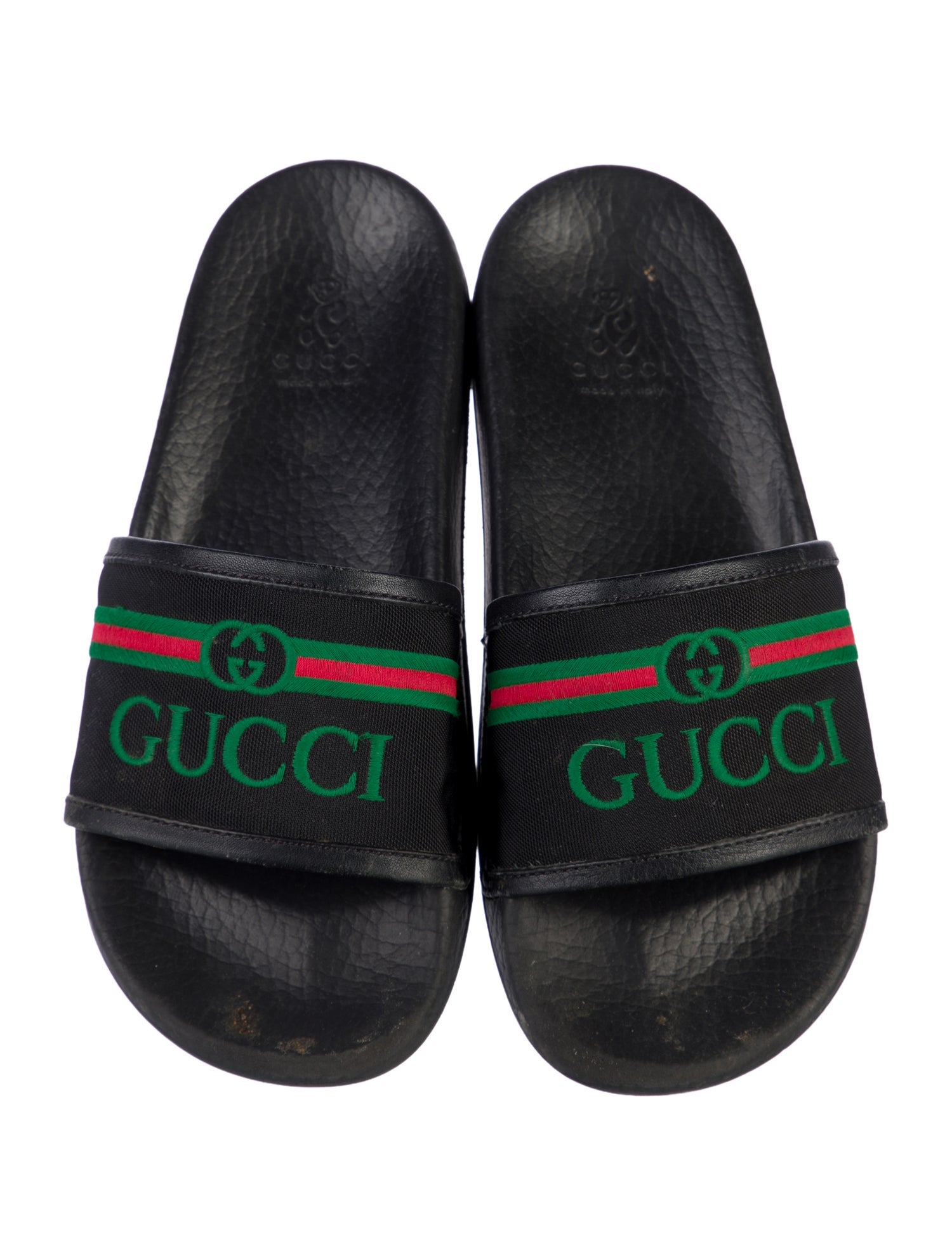 Gucci Embroidered Slides