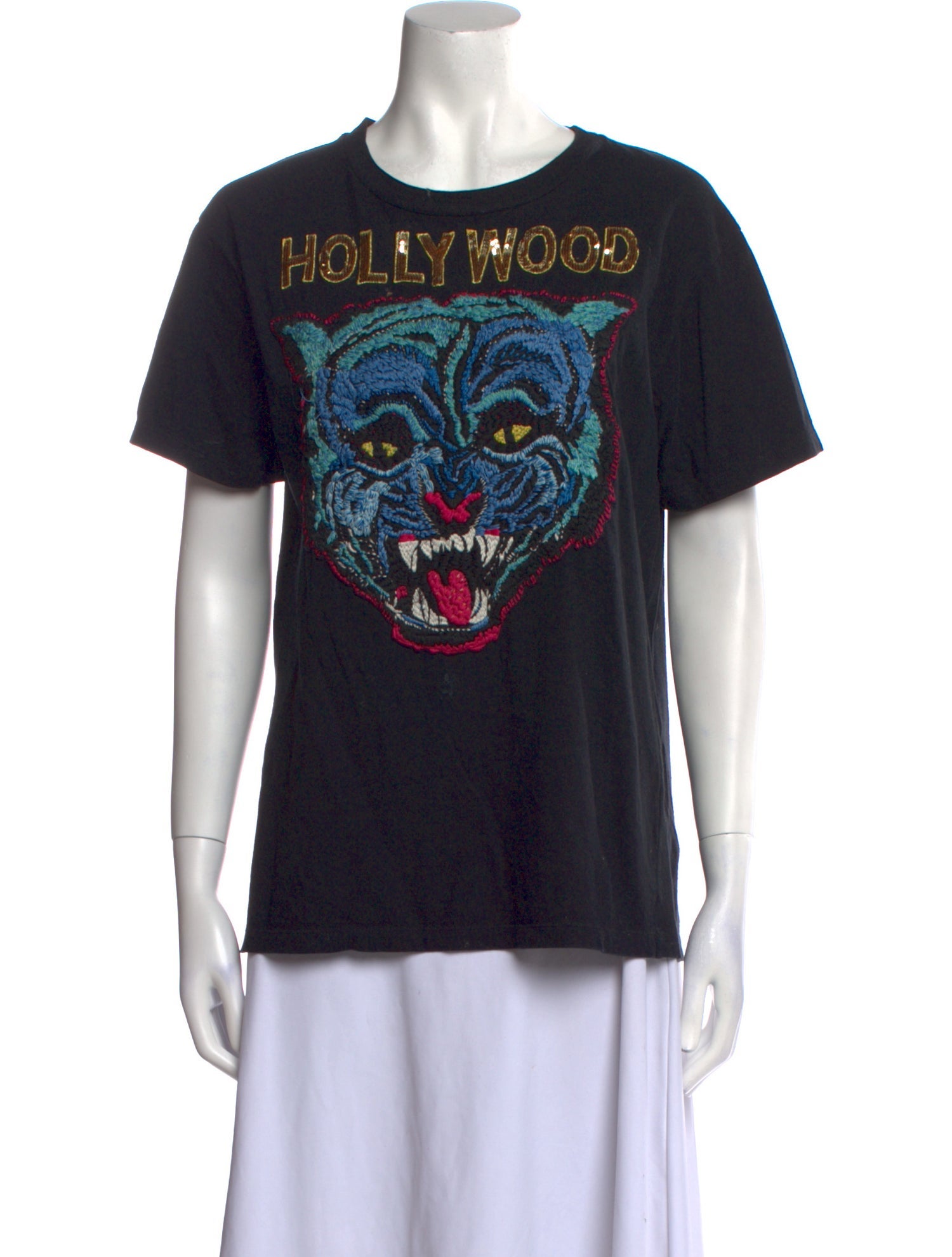 Gucci Graphic Print Crew Neck T-Shirt