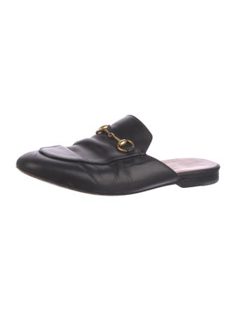 Gucci Horsebit Accent Leather Mules