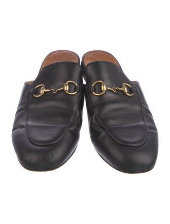 Gucci Horsebit Accent Leather Mules