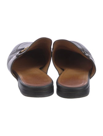 Gucci Horsebit Accent Leather Mules