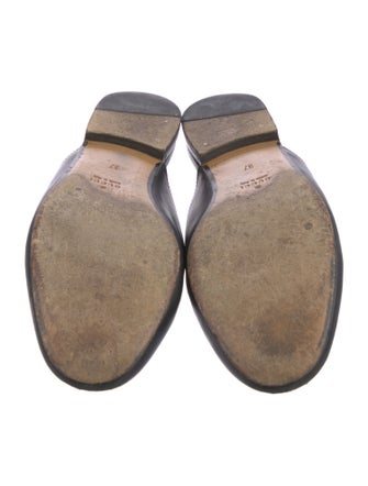 Gucci Horsebit Accent Leather Mules