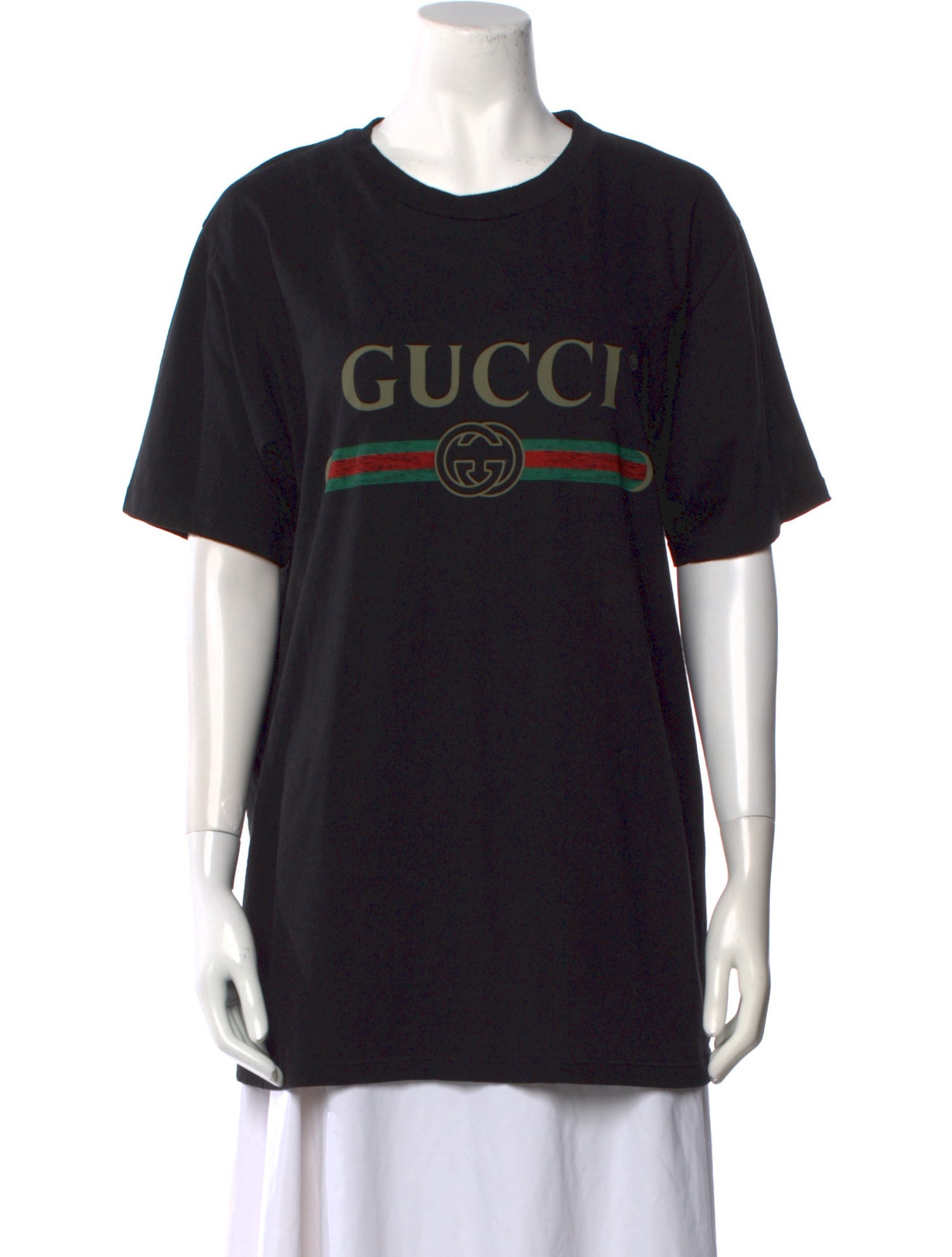 Gucci Graphic Print Crew Neck T-Shirt