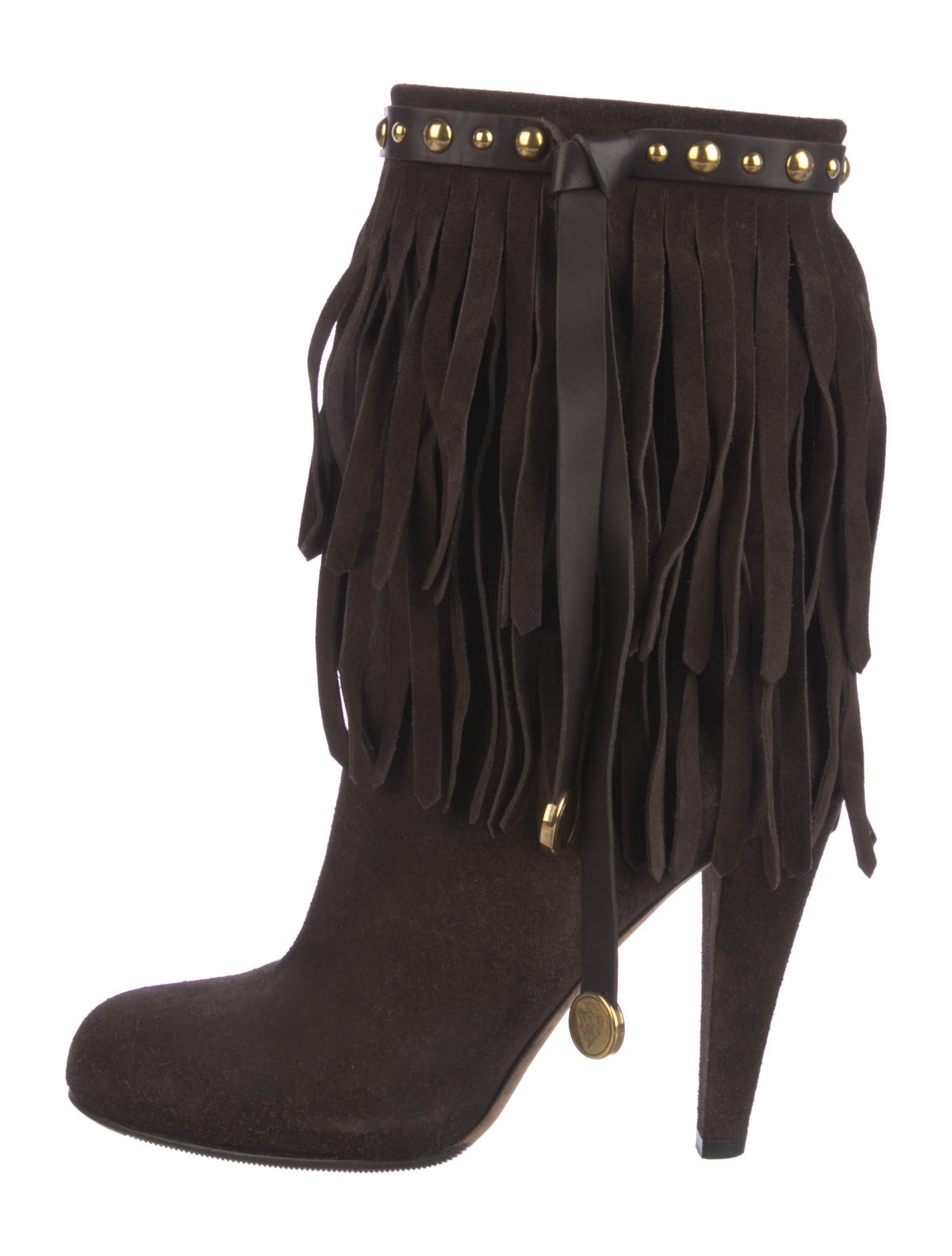 Gucci Hysteria Accent Suede Boots