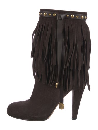 Gucci Hysteria Accent Suede Boots