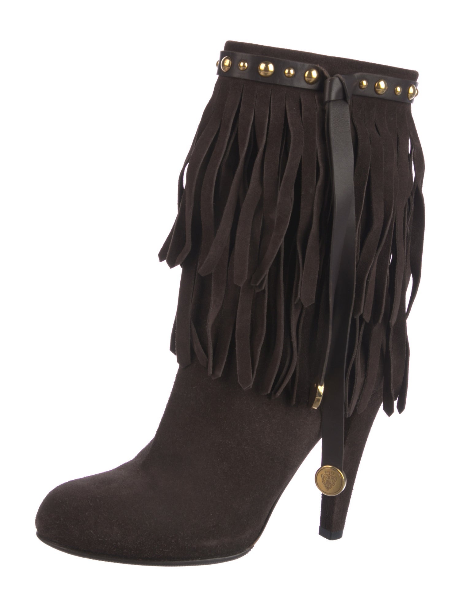Gucci Hysteria Accent Suede Boots