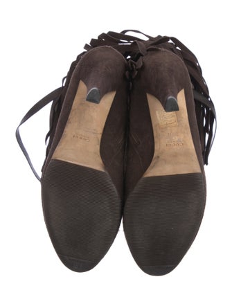 Gucci Hysteria Accent Suede Boots