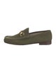 Gucci Horsebit Accent Suede Loafers