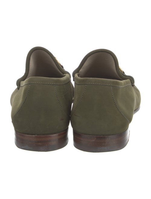 Gucci Horsebit Accent Suede Loafers