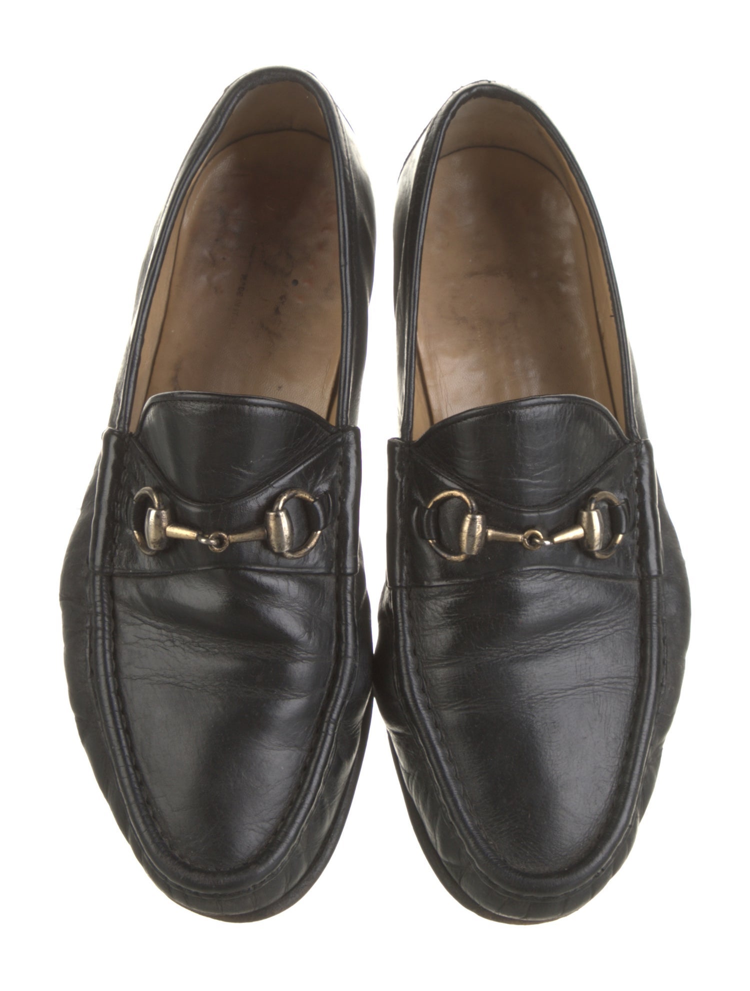 Gucci Horsebit Accent Leather Loafers