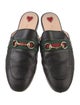 Gucci Web Accent Leather Mules