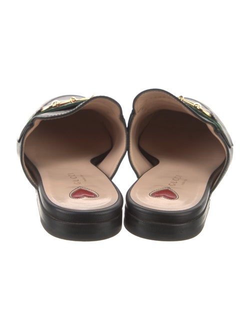 Gucci Web Accent Leather Mules