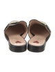 Gucci Web Accent Leather Mules