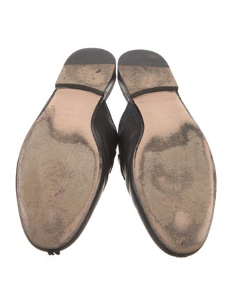 Gucci Web Accent Leather Mules