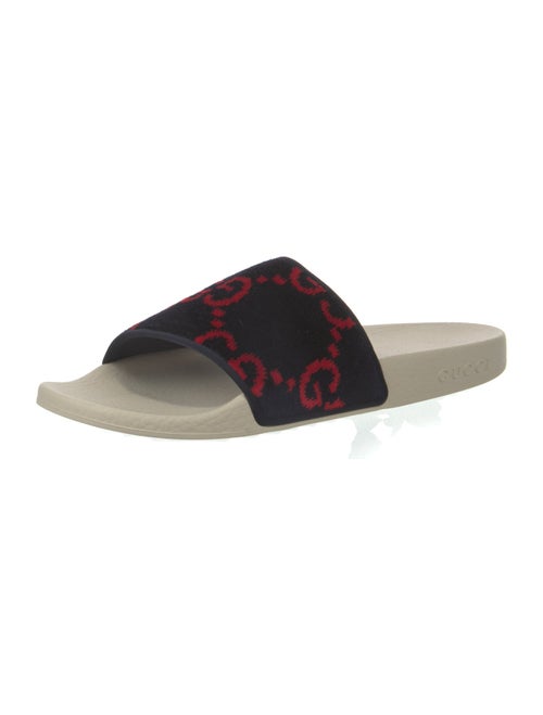 Gucci GG Signature Velvet Slides