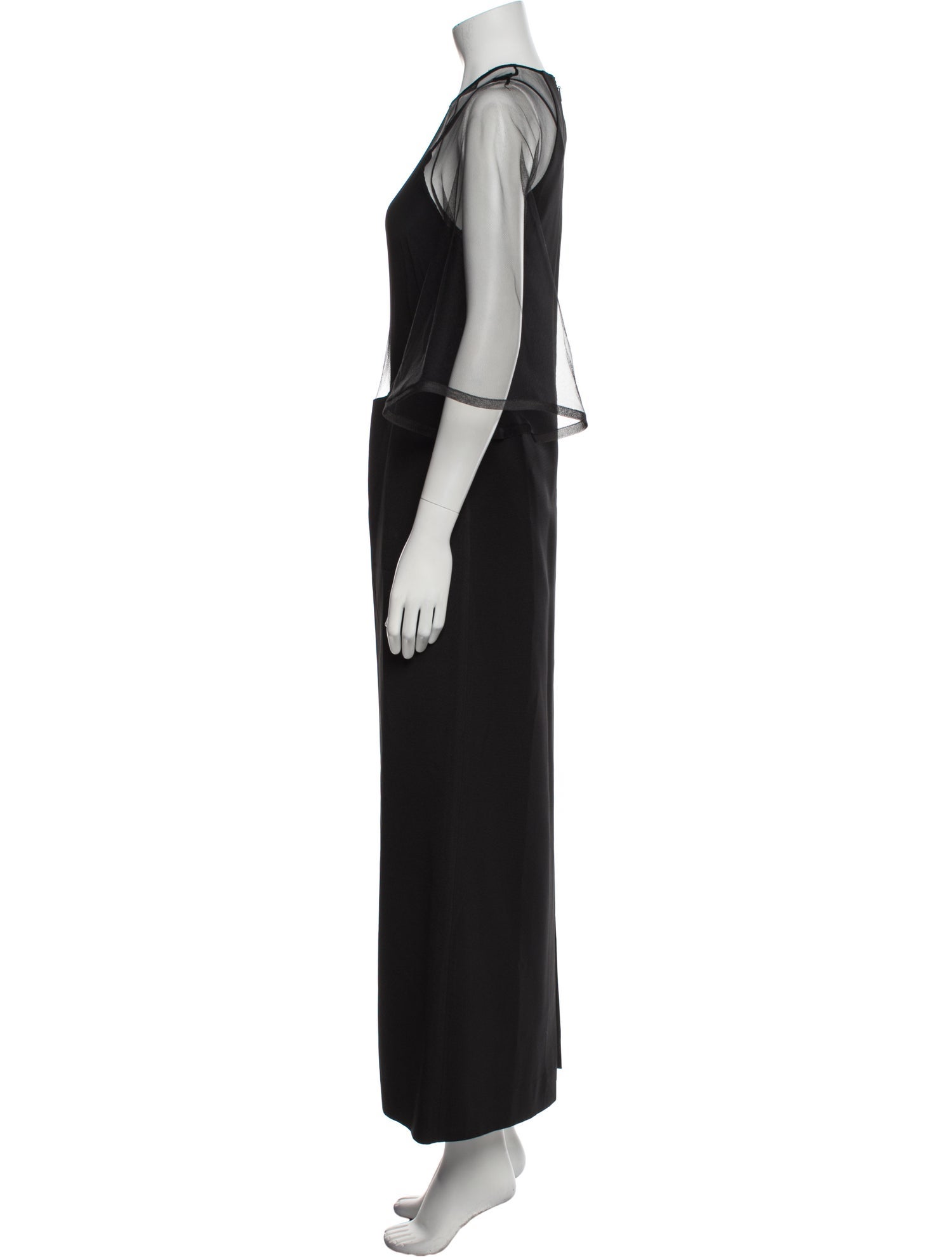 Gucci Scoop Neck Long Dress