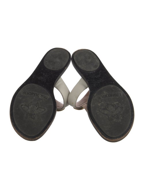 Gucci Double G Logo Leather Flip Flops