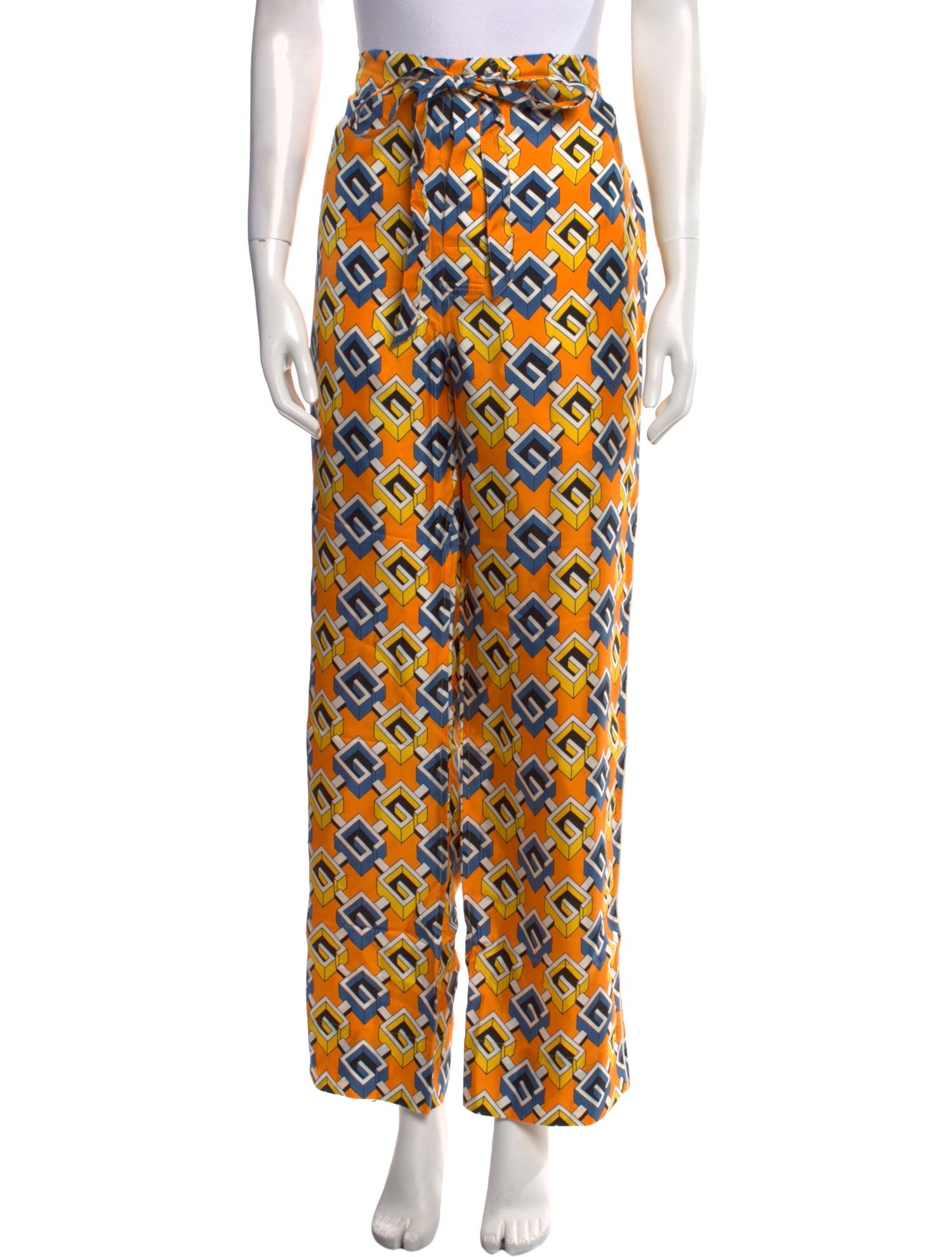 Gucci Silk Wide Leg Pants