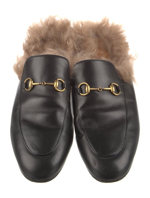 Gucci Horsebit Accent Leather Mules