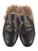 Gucci Horsebit Accent Leather Mules