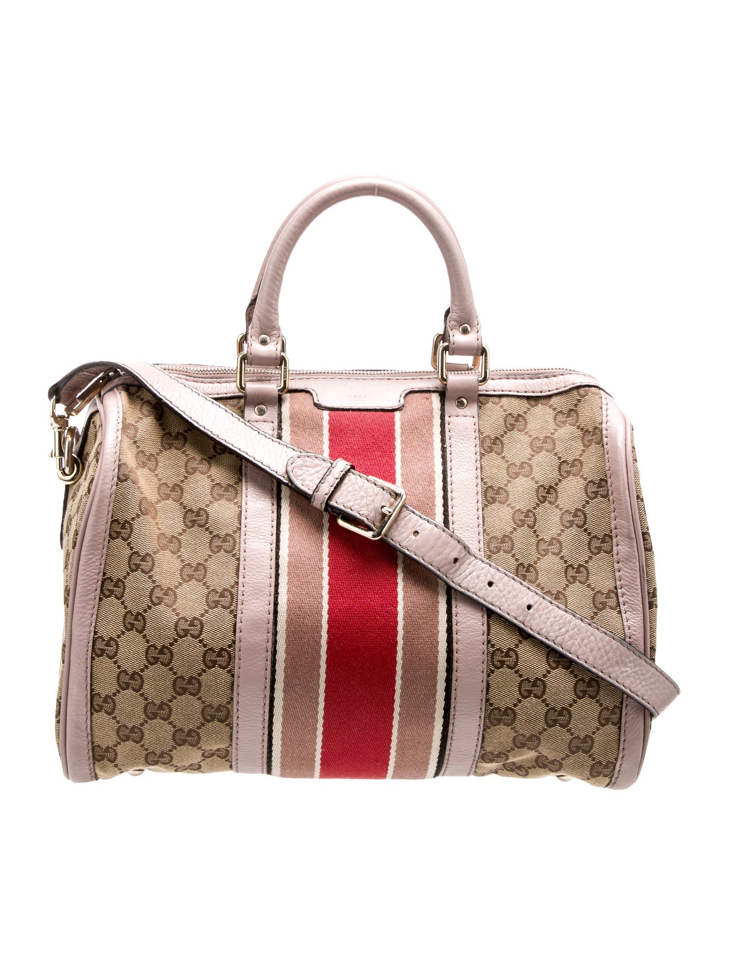 Gucci GG Canvas Web Boston Medium