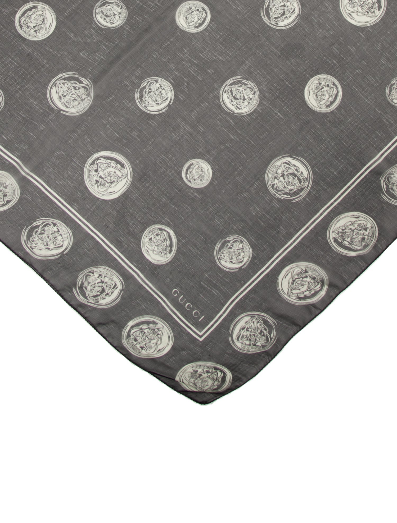 Gucci Silk Hysteria Accent Scarf