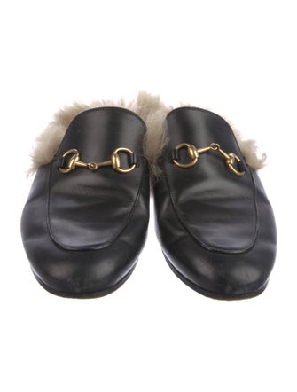 Gucci Horsebit Accent Leather Mules