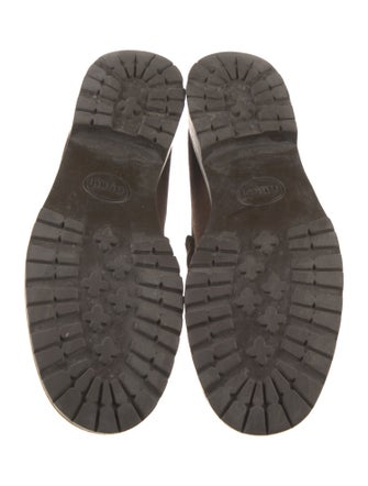 Gucci Horsebit Accent Suede Loafers