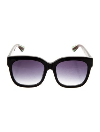 Gucci Web Accent Square Sunglasses